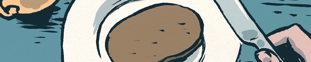 Abstract detail of comic panel
