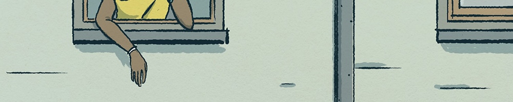 Abstract detail of comic panel
