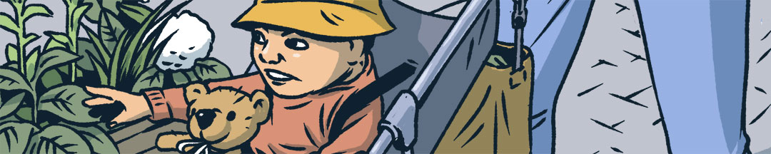 Abstract detail of comic panel